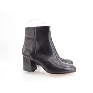 Bernardo Nola Womens Bootie Sz 10 M Block Heel Black Antique Calf Leather Boots